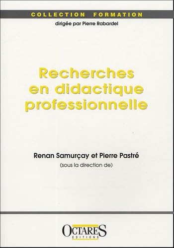 Recherches en didactique professionnelle 9782915346060