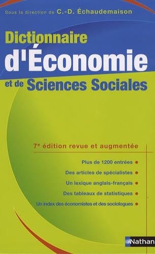 Dictionnaire d'Economie et de Sciences Sociales 9782091820361