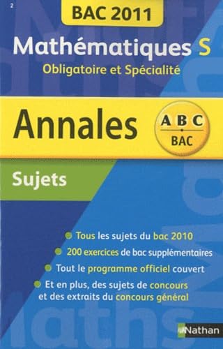 Mathématiques S obligatoire et spécialité: Annales Sujets 9782091882345