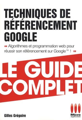 Techniques de référencement Google 9782300036187