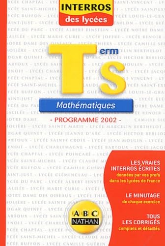 Mathématiques, Terminale S 9782091822105