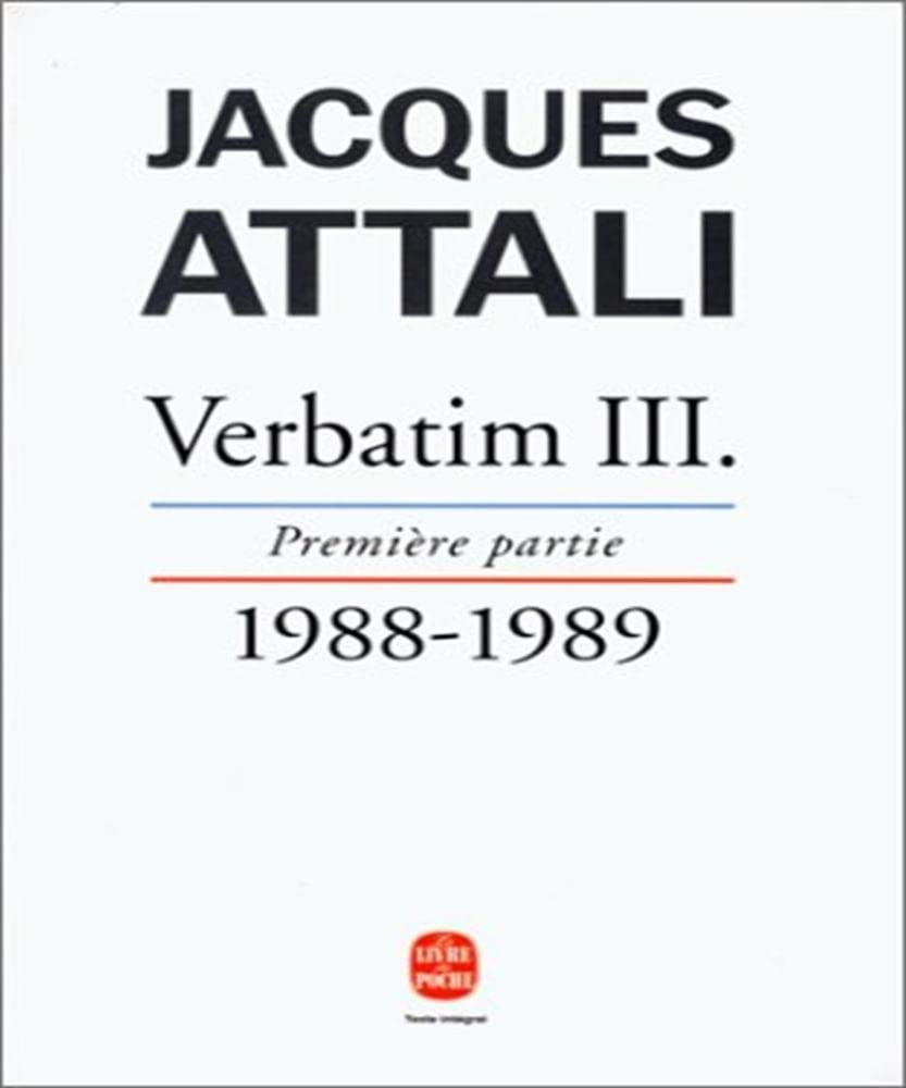 Verbatim III, première partie : Chronique des années 1988-1989 9782253144090