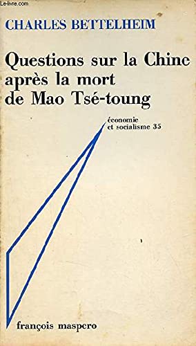 Questions sur la chine après la mort de mao tse-toung 9782707110268