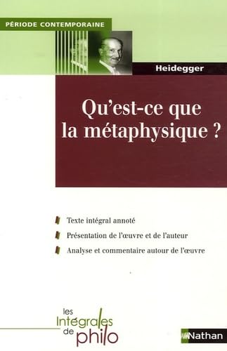 Qu'est-ce que la métaphysique ? 9782091825410