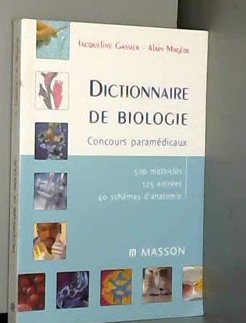 Dictionnaire de biologie 9782225856976