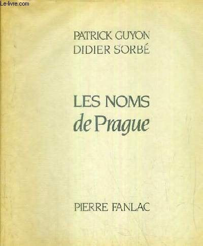 Les Noms De Prague 9782865770830