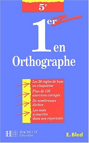 Premier en orthographe, 5e 9782011667977