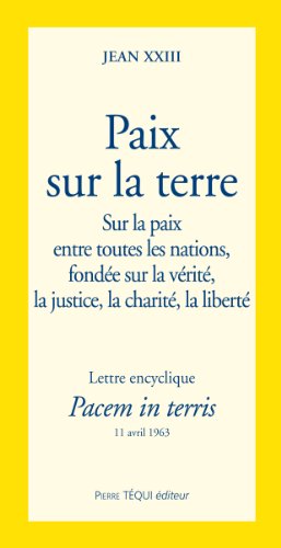 Pacem in Terris Paix Nations 9782740309322