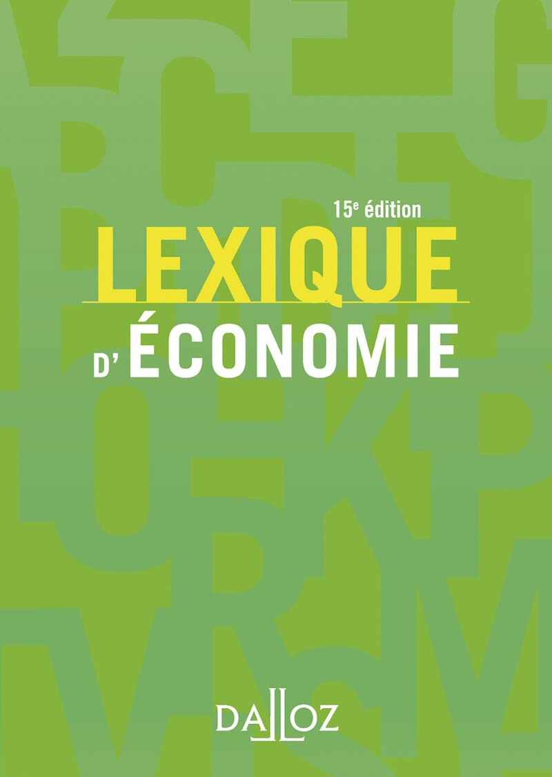 Lexique d'économie 15ed 9782247178483