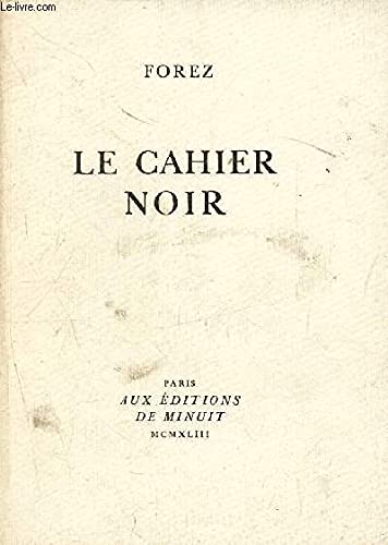 Le Cahier noir 9782707310637