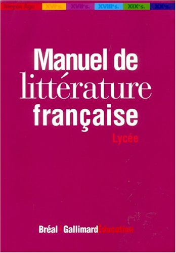 Manuel de littérature française 9782749503349