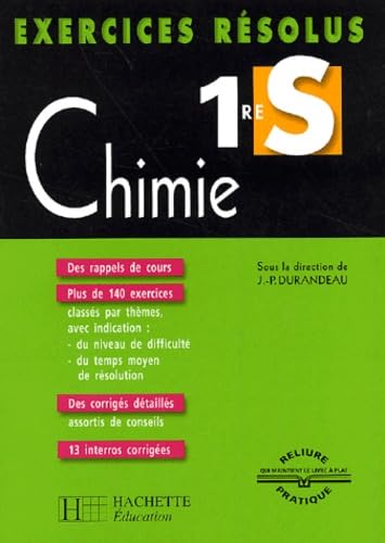 Exercices résolus : Chimie, 1ère S 9782011683601