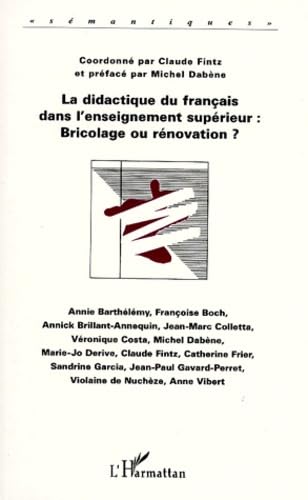 La didactique du français dans l'enseignement supérieur 9782738466358