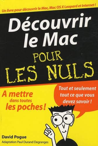 Découvrir le Mac pour les Nuls 9782754007665