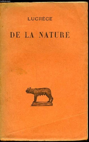 LUCRECE DE LA NATURE 