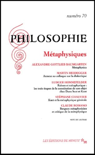 Philosophie, numéro 70 : Métaphysiques 9782707317575