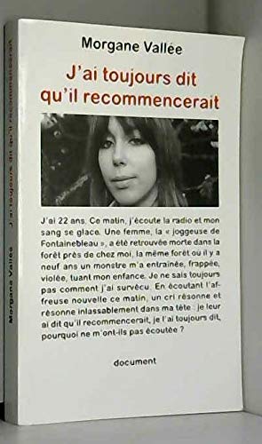 J'ai toujours dit qu'il recommencerait 9782298035292