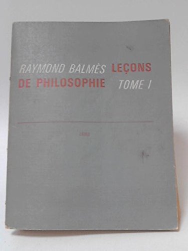 Leçons de philosophie, tome 1 9782211994064