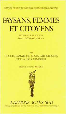 Paysans, femmes et citoyens 9782903098131
