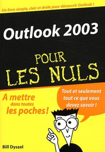 Outlook 2003 poche pour les Nuls 9782844275943