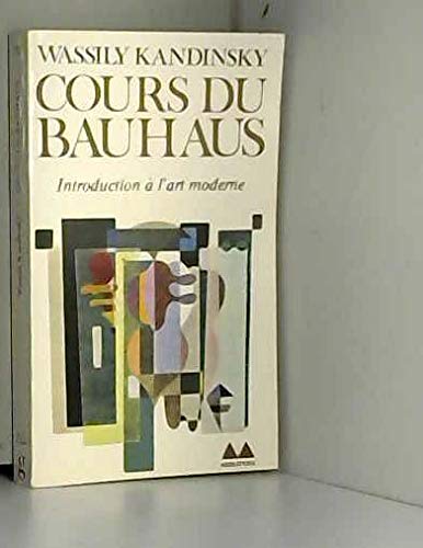 Cours du Bauhaus 9782282301747