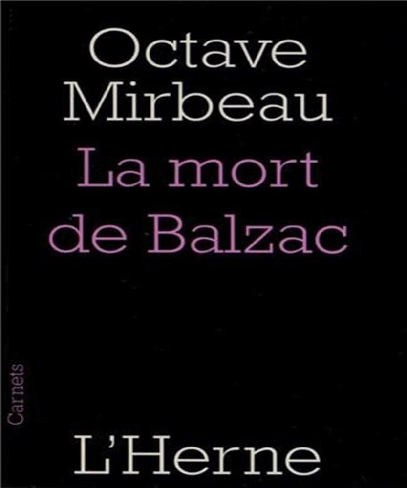 LA MORT DE BALZAC 9782851972514