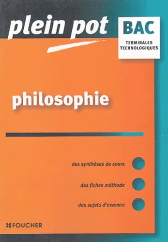 Philosophie : Bac Terminales technologiques 9782216099054