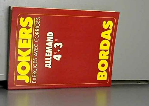 JOKE.433 ALLEMAND 4/3E (Ancienne Edition) 9782040182397