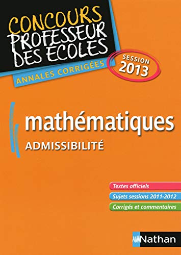 MATHEMATIQUES ADMISSIBILITE 13 9782091223896