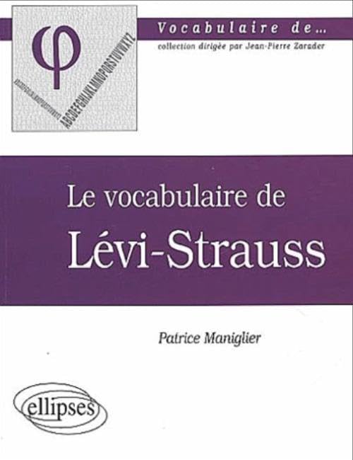 Le vocabulaire de Lévi-Strauss 9782729809270