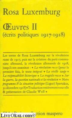 Oeuvres de Rosa Luxemburg, tome 2 9782707102638