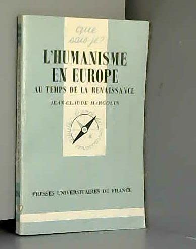 L'Humanisme en Europe au temps de la Renaissance 9782130370031