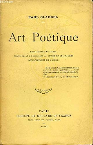 Art poétique (Connaissance du temps - Traité de la connaissance au monde et de soi-même - Développement de l'Eglise). 
