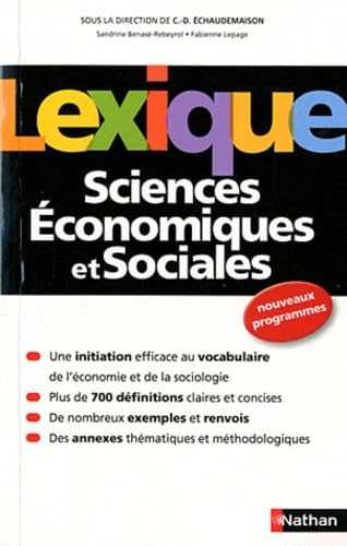 Lexique de Sciences Économiques et Sociales 9782091881935