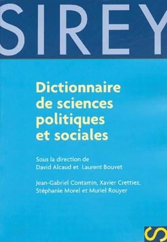 Dictionnaire de science politique et sociale 9782247058693