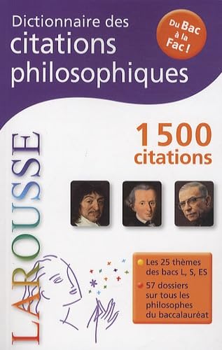 Dictionnaire des citations philosophiques 9782035845719