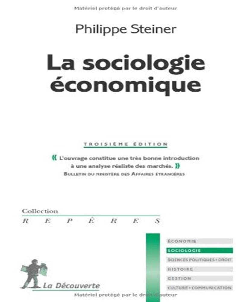 SOCIOLOGIE ECONOMIQUE 9782707152794