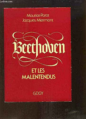 Beethoven et les malentendus 9782856410011