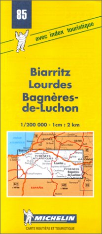 Carte routière : Biarritz - Lourdes - Luchon, 85, 1/200000 9782067000858