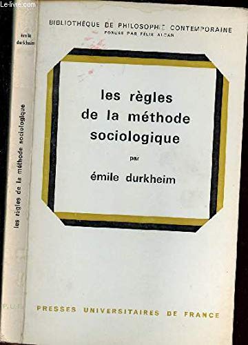 Les règles de la méthode sociologique B007Q2JIPS