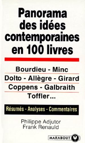Panorama Des Idees Contemporaines En 100 Livres 9782501021104