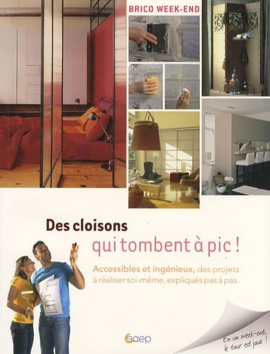 Des cloisons qui tombent à pic !: Accessibles et ingénieux, des projets à réaliser soi-même, expliqués pas à pas 9782737244001