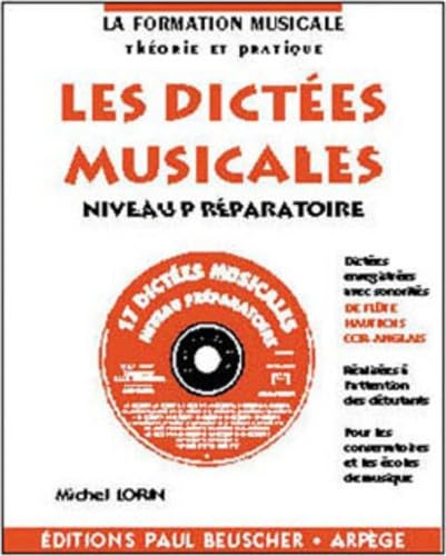 Partition : Dictees musicales avec CD, niveau preparatoire 3137990010690