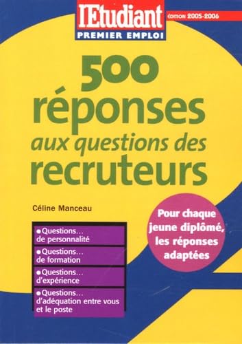 500 réponses aux questions de recrutement 9782846245913