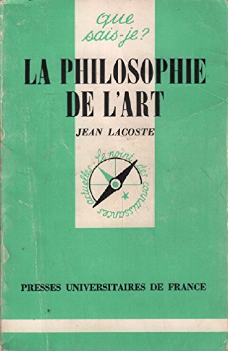 La Philosophie de l'art 9782130421054