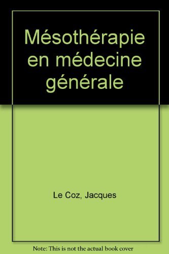 Mésothérapie en médecine générale 9782225840593