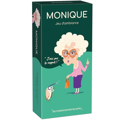 Monique Jeu d'Ambiance d'Association de Mots et de Bluff, Dès 16 Ans 3760345040006
