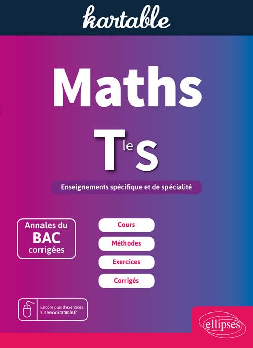 Maths. Tle S 9782340018518