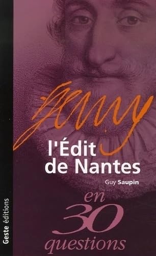 L'Edit de Nantes 9782845612969