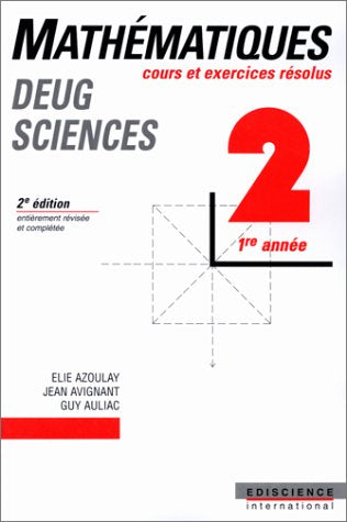 Mathématiques, DEUG sciences 1re année, tome 2 9782840741381